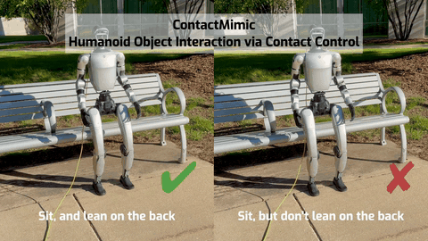 ContactMimic: Humanoid Object Interaction via Contact Control